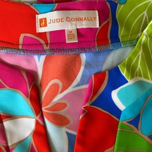 Jude Connally retro abstract floral tunic dress